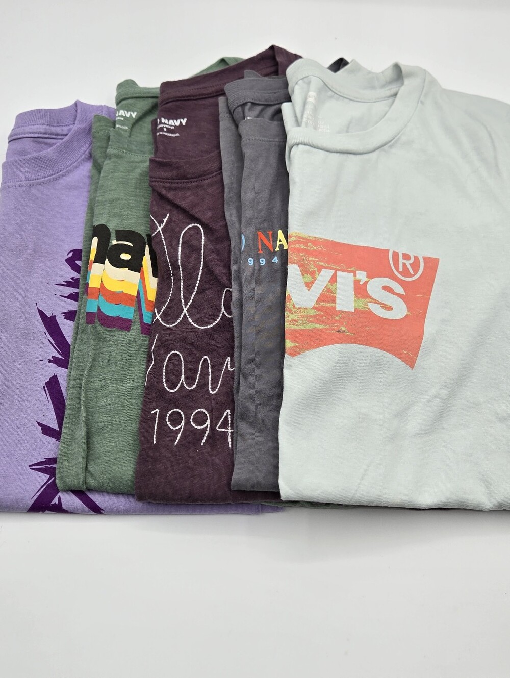 LOT of Girl T-Shirts Old Navy Levis Unspeakable 5 Total Sz Small